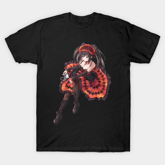 Tokisaki Kurumi Date A Live T-Shirt by RhysDawson